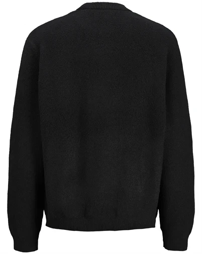 Jack & Jones - JCOLegacy Knit Jacquard Crew Neck - Black
